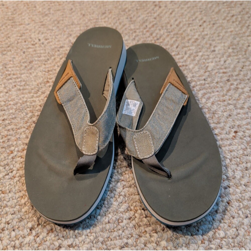 Merrell Performance Footwear Flip Flops Womens 9 Silver Lining Casual Summer